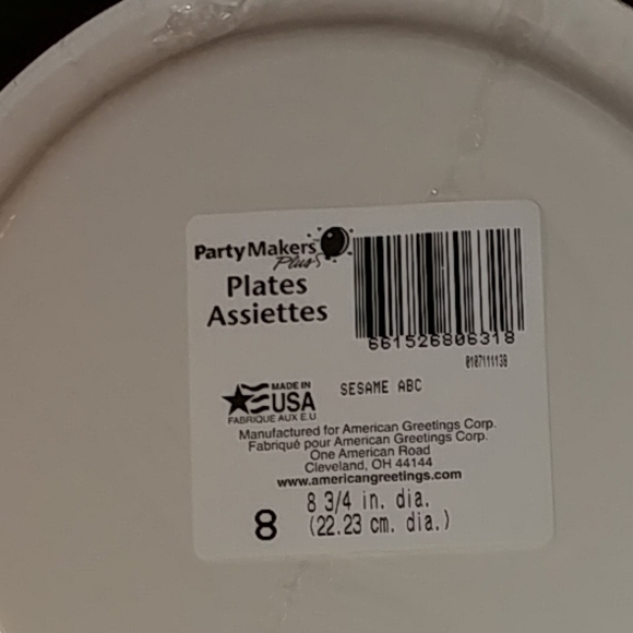 New Sesame Street ABC Party Plates & Napkins - Picture 5 of 7